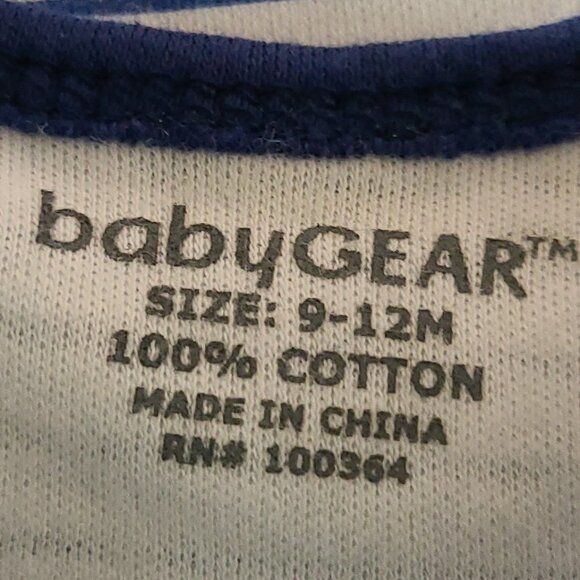 PHAT FARM BABY 3-PIECE NAVY/WHITE/LIGHT BLUE STRIPED TOP & NAVY PANTS SIZE 3-6M - Picture 12 of 16